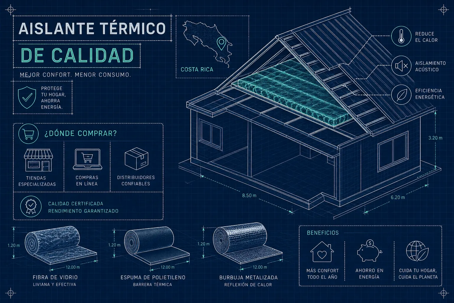 Donde Comprar Aislante Térmico de Calidad en Costa Rica